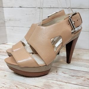 Michael by Michael kors nude platform sandals